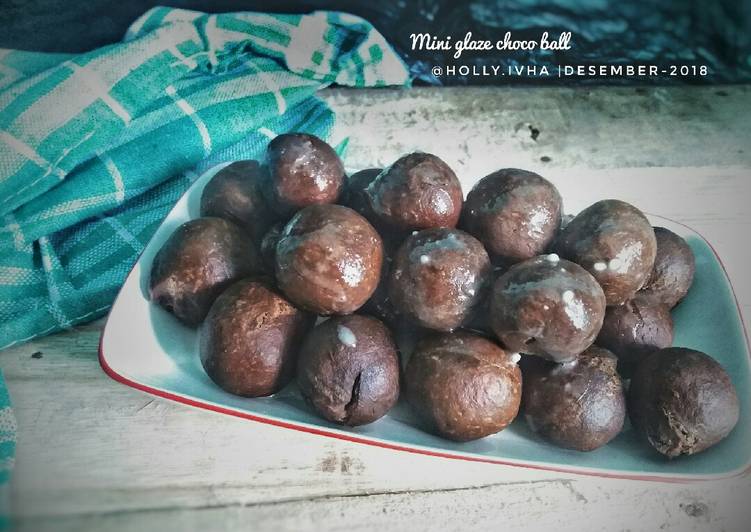 Mini glaze chocoball
