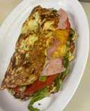 Omelette de zucchini (calabacín) opción para una cena saludable