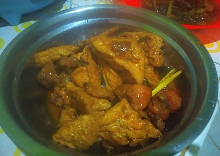 Ayam Kecap + Tahu (Simpel)
