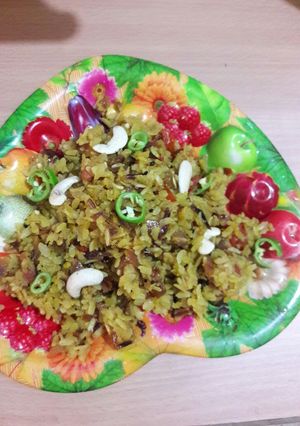 A picture of Poha pulav.
