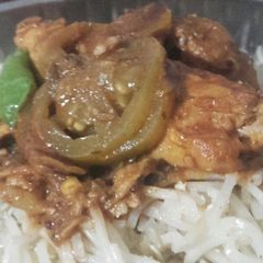 Spicy canned fish curry A picture of Spicy canned fish curry.
