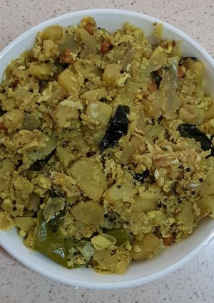 A picture of Green salad fry.
