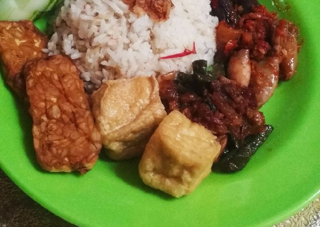 Nasi liwet mejicom teri medan
