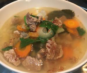 Mudahnya Menyajikan Sup daging sapi kuah bening Enak dan Sehat