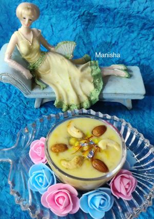 A picture of Chana Dal Sabudana Payasam In Karnataka Style.