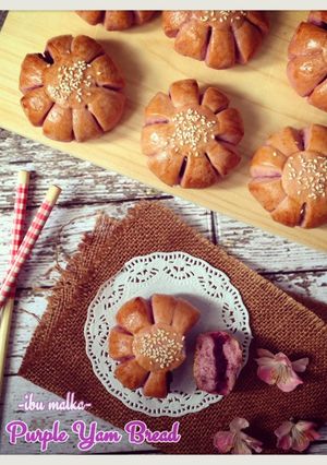 Foto resep Roti ubi ungu isi pasta ubi