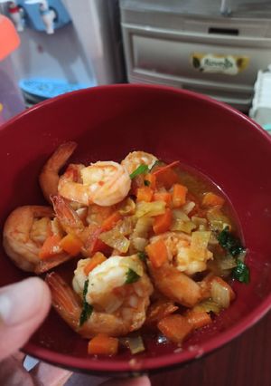 Foto resep Udang mentega wortel