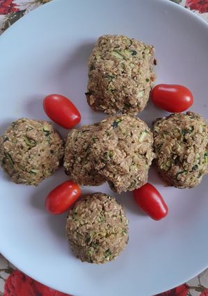 A picture of Vegan Zucchini Meatballs.
