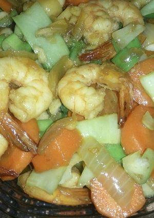 Foto resep Tumis udang sayuran