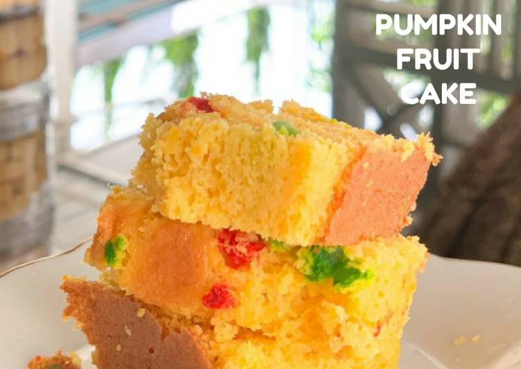 Resep Pumpkin Fruit Cake, Lezat
