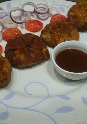 A picture of Shami kabab.