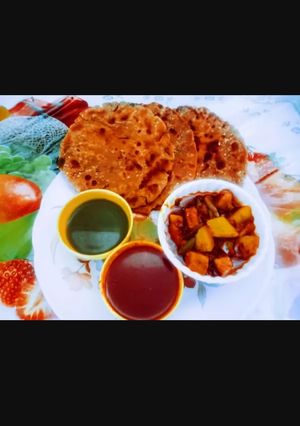 A picture of Healthy tasty multigrain flour millet Methi Thepla.