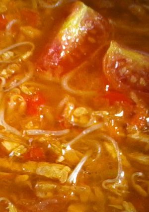 Foto resep Tempe Tauge Kuah Asam Pedas