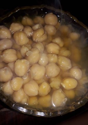 صورة لوصفة طبخ اللبلبي الحمص😋😋