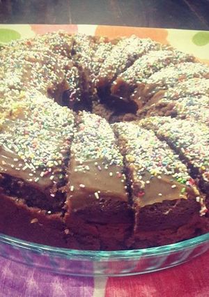 Una foto de Bizcochuelo con dulce de leche