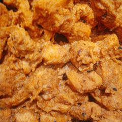 Marinated chicken tikka A picture of Marinated chicken tikka.