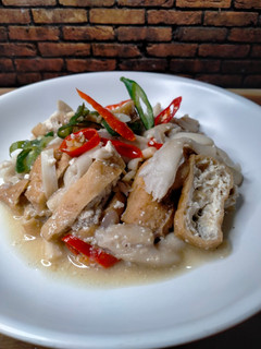 Foto resep Tumis Jamur Tiram Tahu Pong