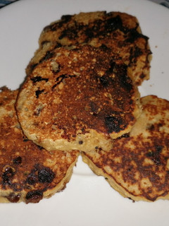 Una foto de Pancakes de avena y chocolate