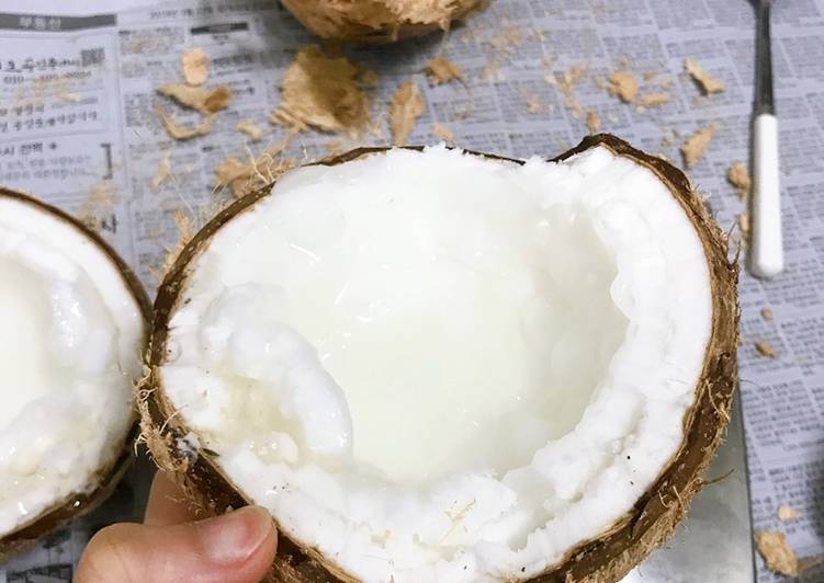 Recipe: Tasty Sinh tố dừa sáp Trà Vinh 🥥🥥🥥