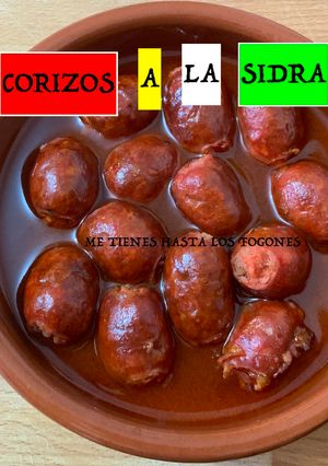 Una foto de Chorizos a la sidra