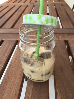 Una foto de Café con leche helado