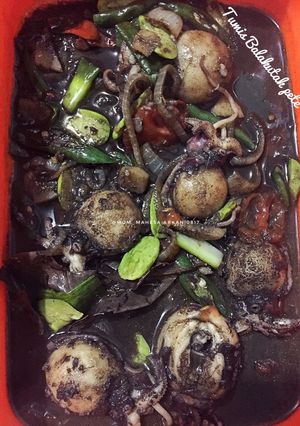 Foto resep Balakutak hitam tumis pete