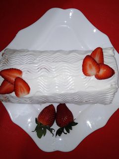 صورة لوصفة 🍓 بيسكوي رولي بالفراولة 🍓