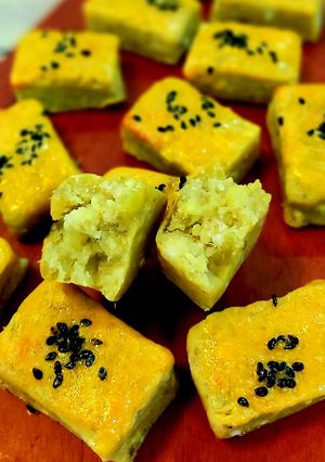 Hình của món Bánh khoai lang nướng.