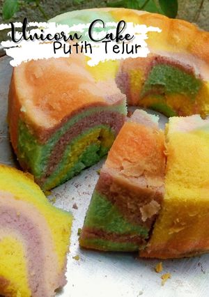 Foto resep Unicorn Cake Putih Telur