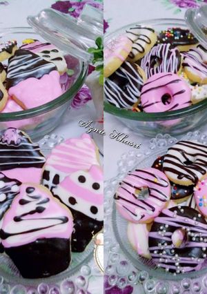 Gambar 🍩Biskut Donut Mini vs Cup Cake Mini🍩
