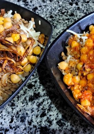A picture of Koshari in a New Way.