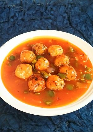 A picture of Riceveg manchurian.