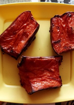 Sütőtök barna cukorral recept fotója