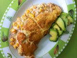 Omelette de choclo y atún
