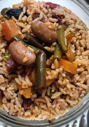 வெஜிடபிள் பிரியாணி(vegetable biryani recipe in tamil) செய்முறை முக்கிய புகைப்படம்