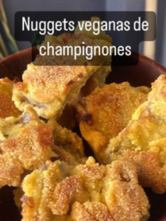 Una foto de Nuggets veganas de champignones