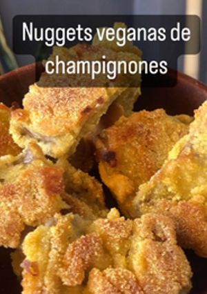 Una foto de Nuggets veganas de champignones