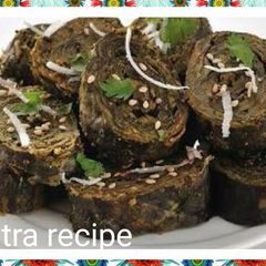 A picture of Patra it's Gujarati recipe.