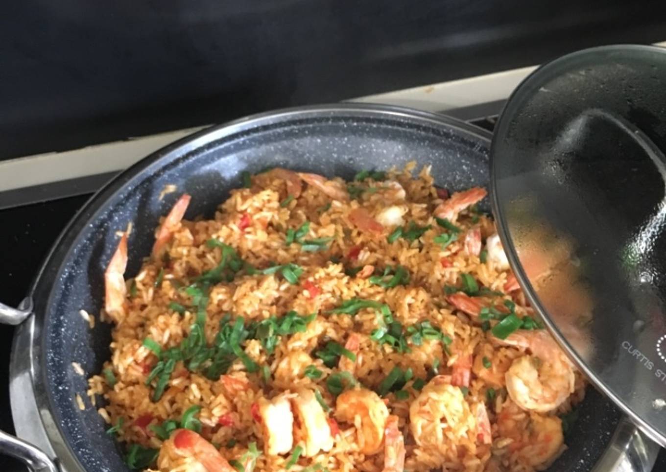 Arroz Integral con Camarones