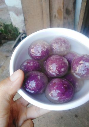 Hình của món Chè bột lọc khoai lang tím.