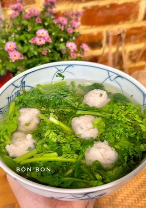 Hình của món Canh Tần Ô Cá Thác Lác.