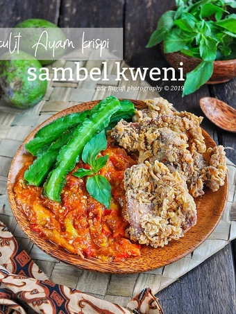 Cara Gampang Menyiapkan Resep Kulit Ayam krispi sambel kweni yang Lezat Anti Ribet, Lezat