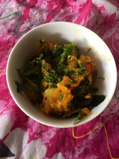 આલુ મેથીભાજી સબ્જી (Aloo Methibhaji Sabji Recipe in Gujarati) રેસીપી મુખ્ય ફોટો