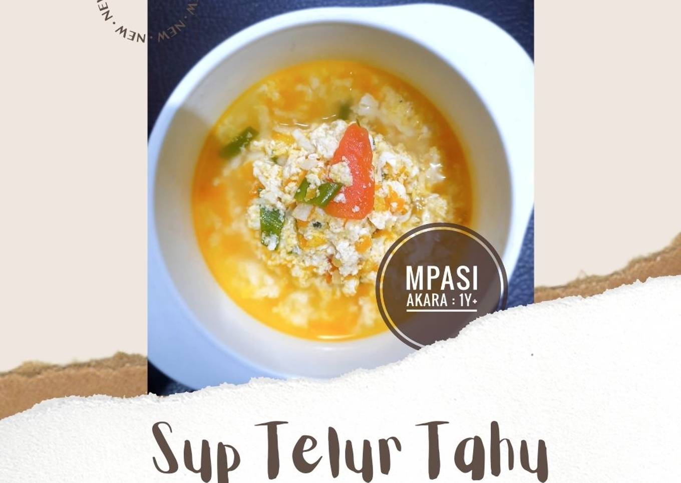 MPASI 1y+ : Sup Telur Tahu