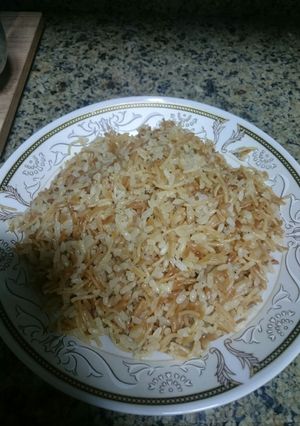 صورة لوصفة ارز بالشعريه ولسان العصفور