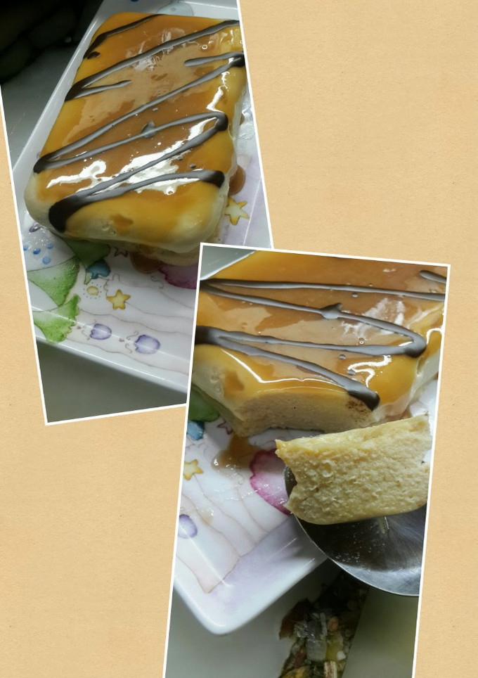 Una foto de Cheesecake individual de dulce de leche en microondas🍮#Diamundialdeldulcedeleche