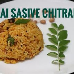 A picture of Kaisasive chitranna / coconut mustard rice.