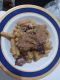 Pasta con Arrosto al Vino Rosso