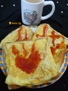 Foto resep Roti Bakar Telor Keju