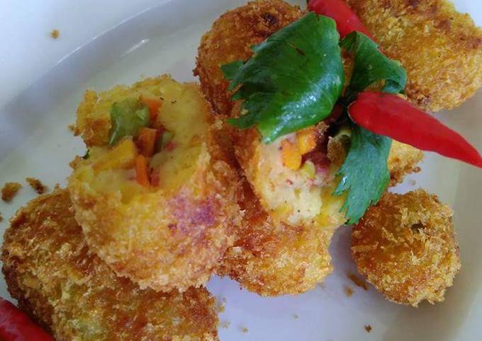 Resep Kroket Kentang Simple Isi Sayur Kornet Oleh Irma Primadhaniar